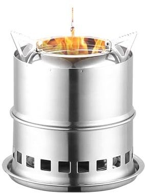 Rauchfreie Feuerstelle,Holzkamine mit abnehmbarem Aschekasten | Holzfeuerstelle für den Außenbereich aus Edelstahl, tragbares Camping-Feuerstellen-Werkzeug für Camping Luckxing