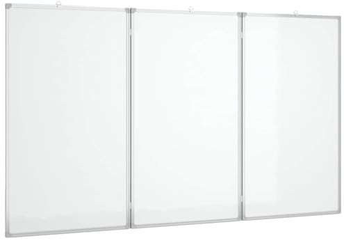 vidaXL Tableau blanc magnétique pliable 180x100x1,7 cm aluminium, tableau blanc pliable, tableau blanc pliable effaçable à sec, tableau blanc magnétique effaçable à sec