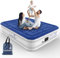 Luxchoice Deluxe Luftbett Selbstaufblasend mit Eingebauter Pumpe Aufblasbares Bett Schnelles Aufblasen in 3 Minuten Tragbares luftmatratze für Zuhause Camping Reisen Gästebett