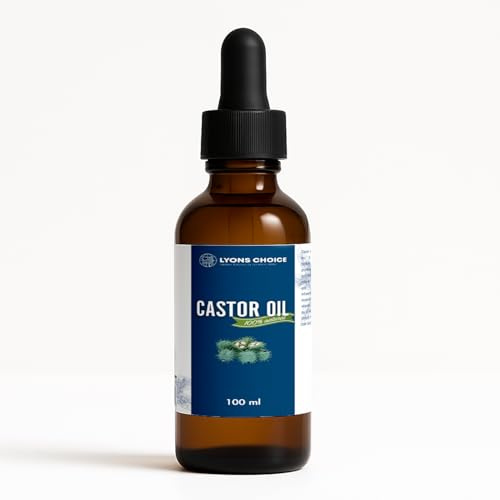 Organic Castor Oil 100ml – 100% Pure Cold Pressed | Hair Growth Oil for Scalp, Eyelashes & Eyebrows | Hexane-Free Natural Moisturizer