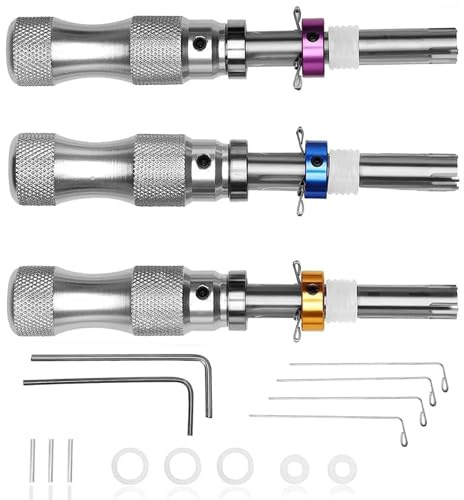Dioche Set di Grimaldelli Tubolari Strumenti Professionali per Grimaldelli in Acciaio Inossidabile per Fabbri Principianti Kit di Emergenza per la Sicurezza Domestica