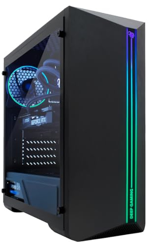 DeepGaming - PC Gaming Venom (Intel Core i7-12700F 8 x 2.5/4.9GHz, RTX 5050 8GB, 16GB RAM, SSD M.2 500GB, Windows 11 Pro, Refrigeración Líquida, WiFi + Bluetooth) Ordenador Sobremesa, PC Gamer