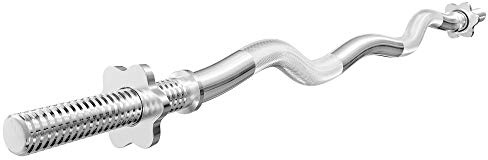 Marbo Sport - SZ Curlstange, Hantelstange, Krafttraining Stange für Hantelgewichte - 120 cm MW-G120L-EX-SR - aus Stahl, mit Sternverschlüsse, Armtrainer Fitnessgeräte Sportgeräte für Zuhause