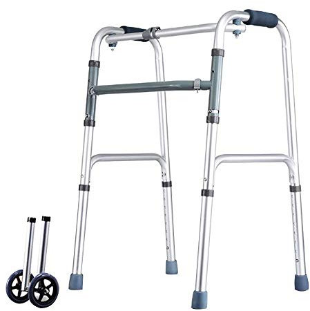 Deambulatore Deambulatore Deambulatore Pieghevole Leggero per Anziani, con Ruote Telaio da Passeggio Pieghevole Altezza Regolabile: 28-31.2 (Senza Sedile) Interesting