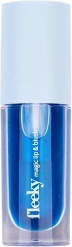 Fleeky Magic Lip Tint & Blush – 2 en 1 cuidado de labios con color – Cambio de color de rosa a rojo – cuidado y duradero – Brillo de labios y colorete, vegano, 5 ml