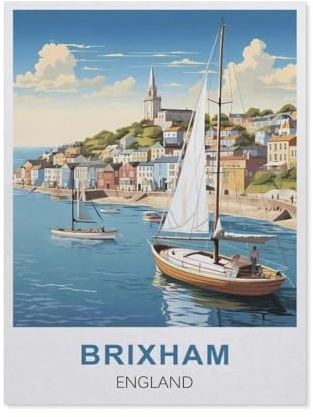 YYHMKBYY，Brixham England，Jigsaws Puzzles 1000 Pieces Classic Jigsaws Educational Games Toys，Best Gift for Adults and Kids（50x70cm）-R13