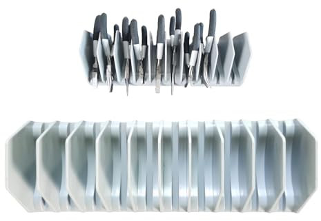 End Wrench - Supporto e organizer per chiavi inglesi, 10 scomparti per cacciaviti, prolunga per la conservazione nel veicolo a motore, officina, garage