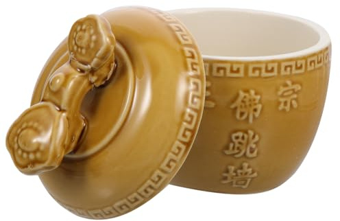 ULTECHNOVO Marmite à Soupe Céramique Avec Couvercle Pour Cuisson Et Réchauffage Pour Soupes Et Plats Mijotés