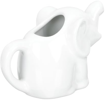 HEALLILY Brocca per latte in ceramica con manico, design a forma di elefante, per caffè, tè, salsa, casa, cucina