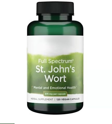 Full Spectrum St.JohnsWort, 375mg, 120 Vegan Capsules