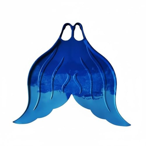 Gralara Monofin Nuoto Monopinna Sirena Silicone Pratiche Trasportabili Flessibili Adatta Allenamento Piscina Foto Sottacqua Attività Ricreativa , Blu Iridescente , 42-44