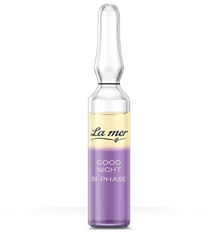 La mer Good Night Bi-Phase Ampulle - Intensive Nachtpflege fürs Gesicht - Entspannende und stärkende Wirkung - Zur Unterstützung der Hautregeneration - Mit ätherischem Lavendelöl und Vitamin A - 14ml