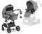 hauck 2 in 1 Kinderwagenset Vision X Set ab Geburt bis 22 kg mit Babywanne, wendbaren Sportsitz mit Beindecke und Liegefunktion, UPF 50+, Gummiräder, Getränkehalter, Zusammenklappbar (Melange Grey)
