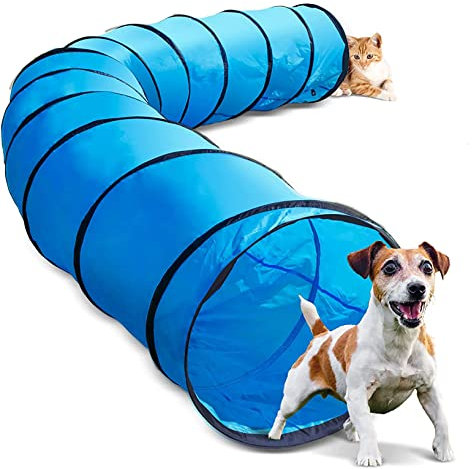 LMEIL Hundetunnel, Hunde-Agility-Ausrüstung, Haustier-Trainingstunnelröhre Mit Trainingstragetasche, Verbesserung Der Hunde-Agility, Geeignet Für Hunde-Outdoor-Sporttraining