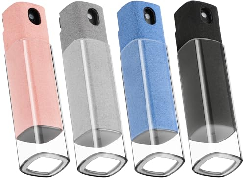 YiliYa 4 Stück Bildschirmreiniger,All in one Screen Cleaner Bildschirmreinigungs-Sprühflasche & Mikrofasertuch für Telefone Laptop Tablet Monitore & Autobildschirme