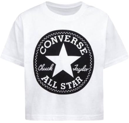 Converse T-Shirt à Manches Courtes pour Enfant Blanc