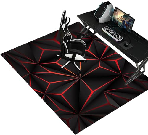 Gaming Bürostuhl Unterlage | Bürostuhl Unterlage | Bodenschutzmatte Bürostuhl | Bodenschutzmatte für Hartböden | Bodenmatte Stuhlunterlage | Schreibtischstuhl unterlage für Laminat 100 x 140 cm