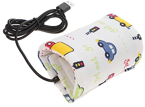 Sosoport USB Flaschenwärmer für Babys Tragbarer Milchwärmer mit Gleichmäßiger Erwärmung Langanhaltender Wärmespeicherung Sicherem Material für Unterwegs und Reise