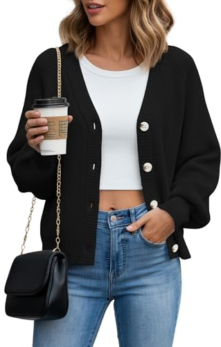 YSYOKOW Womens Loose Cardigan Sweaters Long Sleeve Button Down Chunky Knit