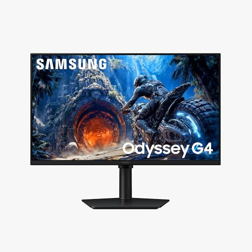 Samsung Monitor Gaming Odyssey G4 (S27HG402EU), Flat, 27'', 1920 x 1080 (FHD), HDR10, Fast IPS, 300 Hz, 1ms, AMD FreeSync Premium, HDMI, Display Port, HAS, Tilt, Swivel, Pivot