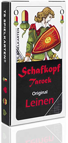 TS Spielkarten Schafkopf Karten Leinen - Bayerisches Bild - Turnierqualität - abwaschbar und langlebig - Binokel & Tarock Karten