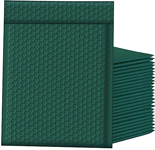 Famagic Bubble Mailers 8.5x12 Inch 25pc Ultramarine Green Shipping Bags, Chic Packaging Bags For Small Business, Colored Padded Mailing Envelopes, Opaque Matte Self Seal Bubble Poly Mailers Bulk #2