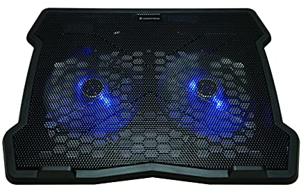 Conceptronic THANA06B 2-Fan Cooling Pad Notebook Cooling Pad 39.6 cm (15.6 Inches) Black