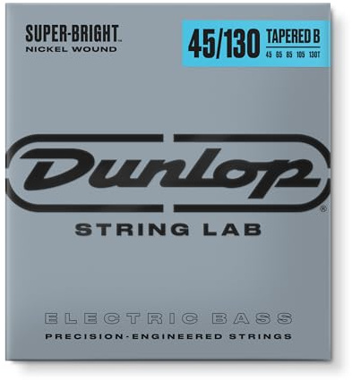 JIM DUNLOP Super Bright Nickel Wound Tapered Bass Strings 45-130 | 5-String