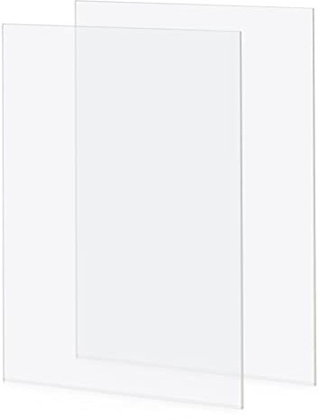 MVQPER 2 placas acrílicas transparentes de 42x29cm de plexiglás de 2mm de grosor, lámina acrílica transparente A3, placa de plástico transparente de plexiglás para decoración de Househld, pantallas,