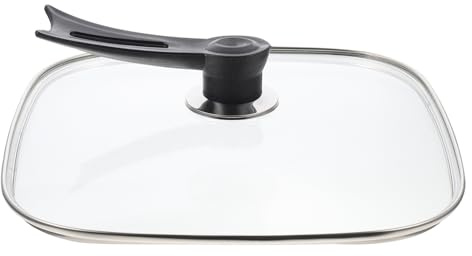 HEALEEP Glass Pot Lid with Handle Design Heat Resistant Cover for Convenient Cooking and Fresh Keeping for Family and Restaurant Use