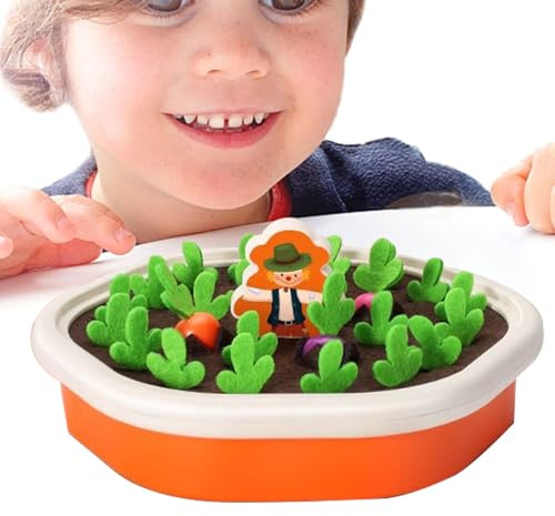 Jeu De Mémoire De Récolte De Carottes - Jouet De Jeu De Mémoire De Carotte | Activité Ludique De Récolte De Carottes De Culture De Exploitation Agricole | Jouet De Traction Carottes Éducatif Amusant