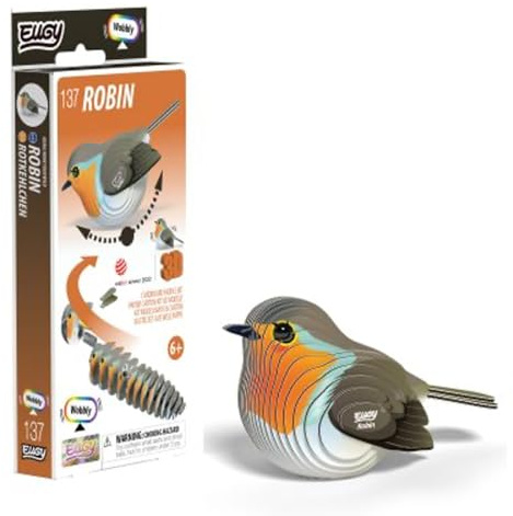 EUGY 137 Robin Eco-Friendly 3D Paper Puzzle