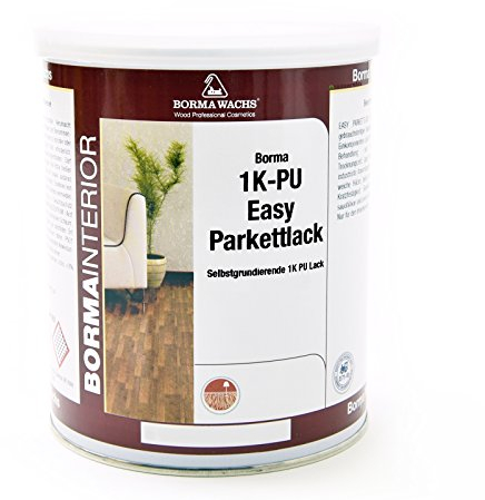 1in2 Easy PU Parkettlack Treppenlack Korkbodenlack (Matt - 30, 1 Liter)