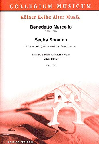 Sechs Sonaten für Violoncello (Kontrabass) und Bc - Benedetto Marcello Tjarksen