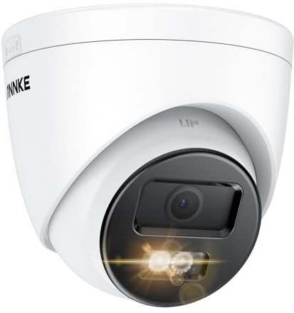 ANNKE 8MP 4K Ultra HD Outdoor PoE Security Camera for CCTV System, Smart Human/Vehicle Detection, Smart Dual Light, Built-in MicroSD Card Slot for 24/7 Audio Recording, CCTV Camera IP67 Weatherproof