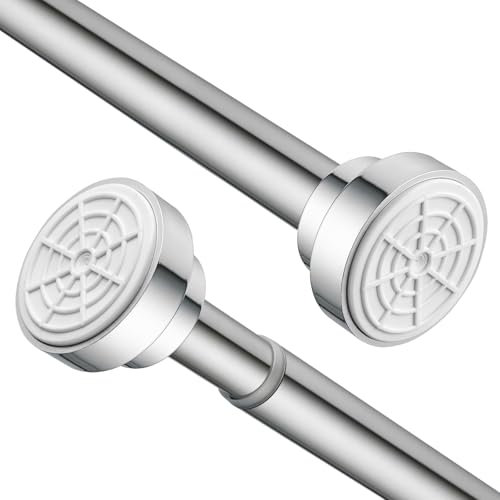 Frenessa Stainless Steel Extendable Telescopic Curtain Rod Tension Pole Net Voile Shower Curtains Rail (60-100cm)