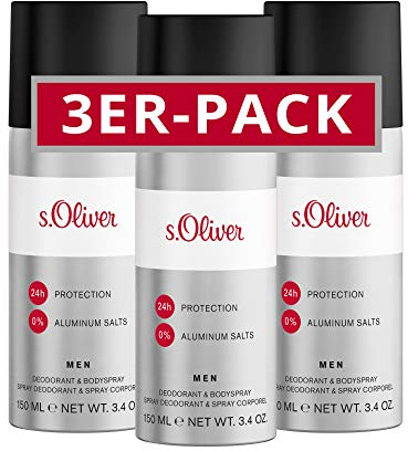 s.Oliver® Men I 3er Pack - Deodorant - markant-maskulin - zuverlässig frisch I 150ml Aerosol Spray