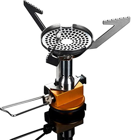 ANZAGA Tragbarer Campingkocher, Rucksackkocher, tragbarer Propan-Campingbrenner für das Kochen im Freien