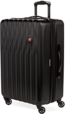 SwissGear 8018 Expandable Luggage, Hard Shell Medium Luggage with Spinner Wheels
