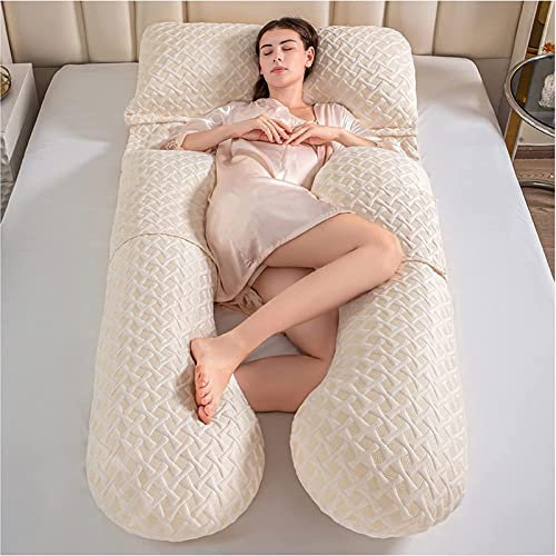 Schwangerschaftskissen U Form, XXL Seitenschläferkissen Mit Bezug U Kissen Stillkissen Groß Lagerungskissen, Aus 100% Bambuskohlefaser, Kissen Für Frauen Und Seitenschläfer,D