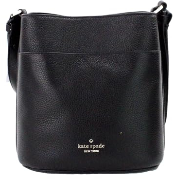kate spade crossbody purse for women Leila bucket crossbody bag, Black