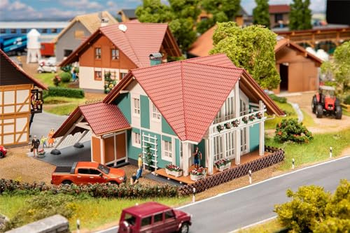 FALLER 191815 - Casa residencial con cochera - Pista: H0 - Edificio para Modelos de ferrocarriles - Escala: 1:87
