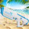 MOZC Wasserpistole Elektrisch, Automatische Water Suction, Elektrische Wasserpistole mit 600ml Wassertank, Hervorragender Spritzabstand, Wasserspritzpistole für Schwimmbad und Hinterhof (Blau)