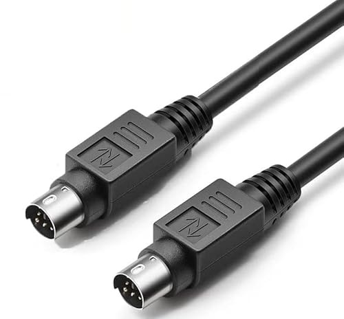 Câble d'extension PS/2 Mini DIN 6 Broches Mâle à Mâle 28AWG 100cm pour PC Souris Clavier Scanner Haut-Parleur
