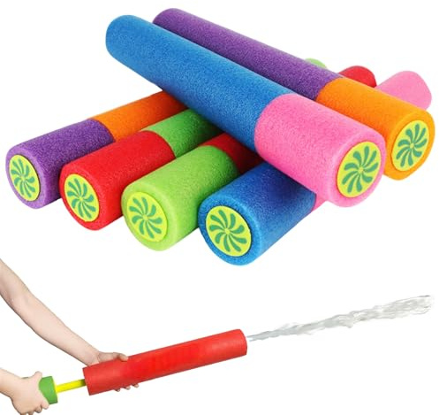 Pistolet a Eau 5 Pièces Super Soaker Pistolets à Mousse pour Enfants 33CM | Jouets Aquatiques D'été pour Garçons et Filles Piscine Extérieure, pour Party Favors Piscine Jardin Extérieur