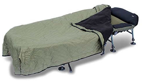 Abode Chequer Quilted Windout Fleece Bedchair Blanket Carp Fishing Bed Cover