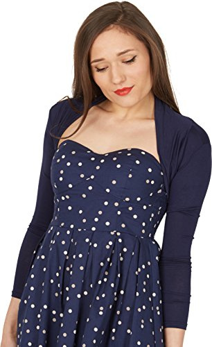 BlackButterfly Jerseybolero Dam Långärmad Smal, Midnattsblå, XL
