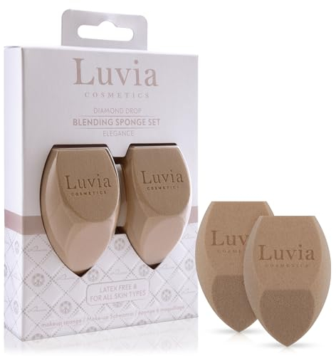 Make-up Schwamm-Set im Diamond Shape - Luvia Cosmetics - Make-up-Blender Elegance Coffee