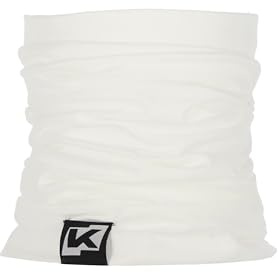 K-BRIGHT Funktionell duk unisex ekologisk bomull män kvinnor multifunktionell halsduk herr tubhalsduk ärm halsduk mask halsduk bandana, Arktisk vit, one size
