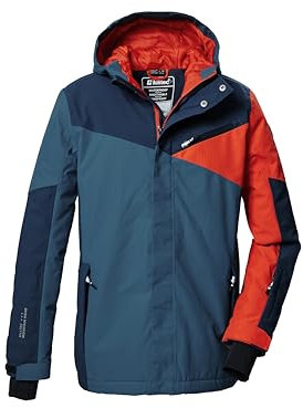 killtec Jungen Skijacke/Funktionsjacke mit Kapuze und Schneefang KSW 387 BYS SKI JCKT, ocean, 152, 42077-000